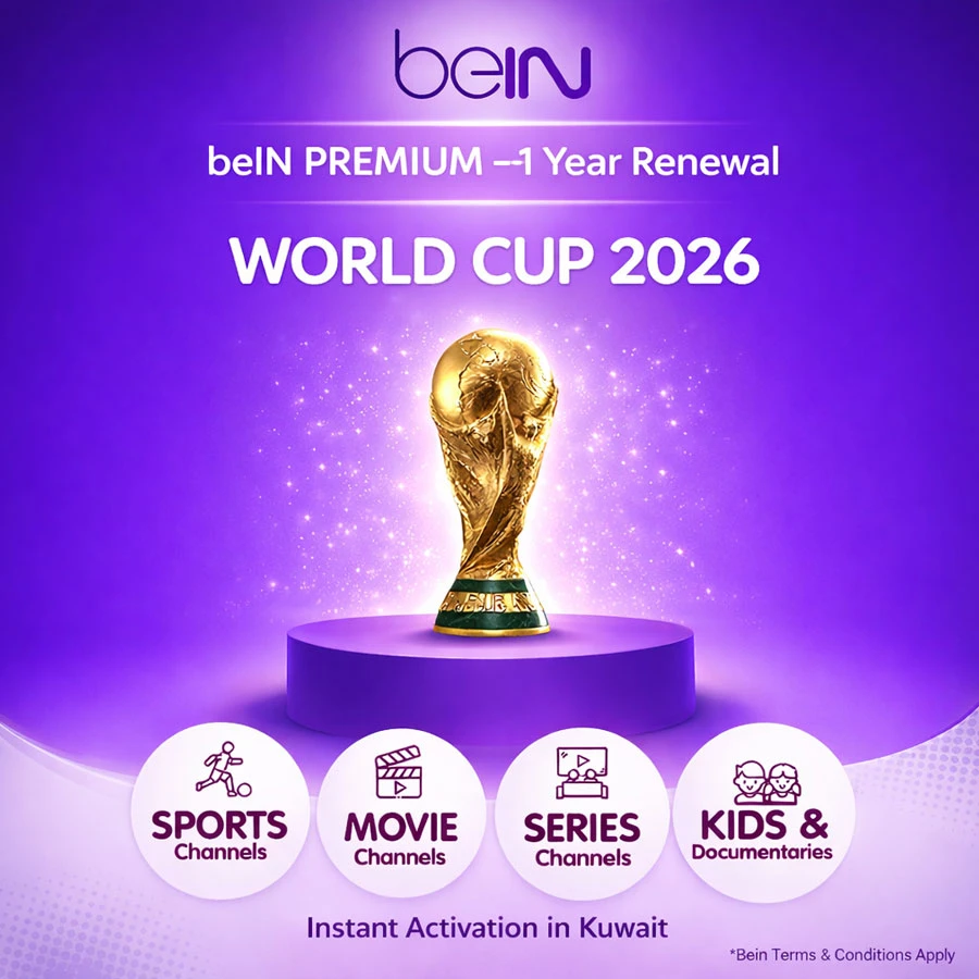 beIN PREMIUM Package – 1 Year Renewal Subscription + World Cup 2026 | Kuwait