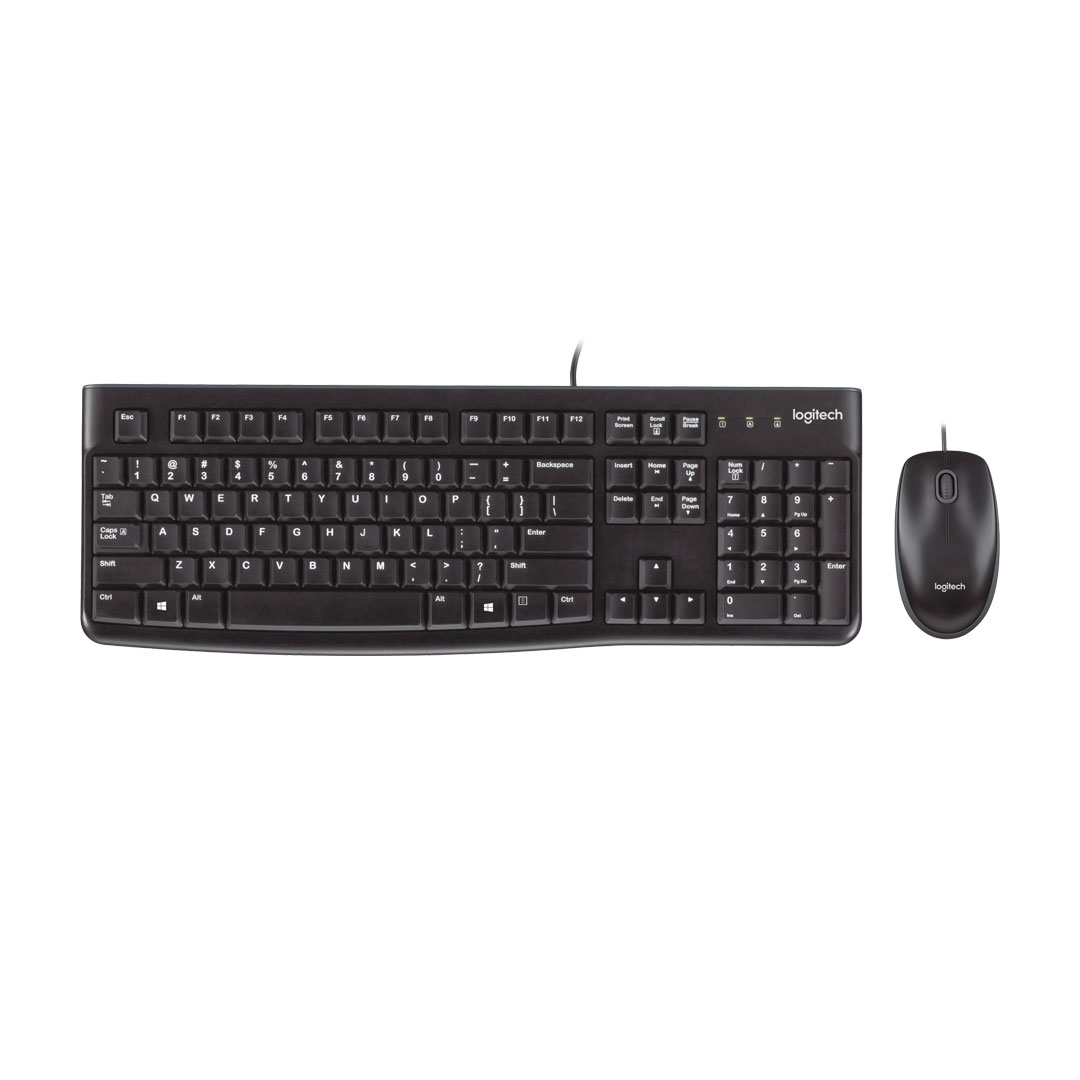 Logitech MK120 Desktop USB Wired Keyboard & Mouse