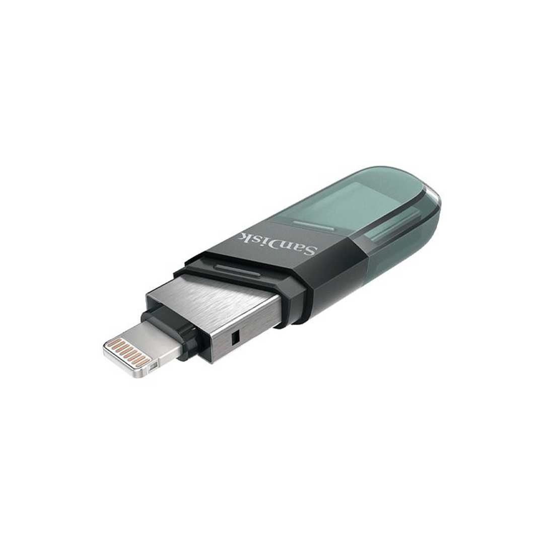 SanDisk iXpand Flash Drive Flip | USB Type-A & Lightning Connector | iPhone & iPad Compatible