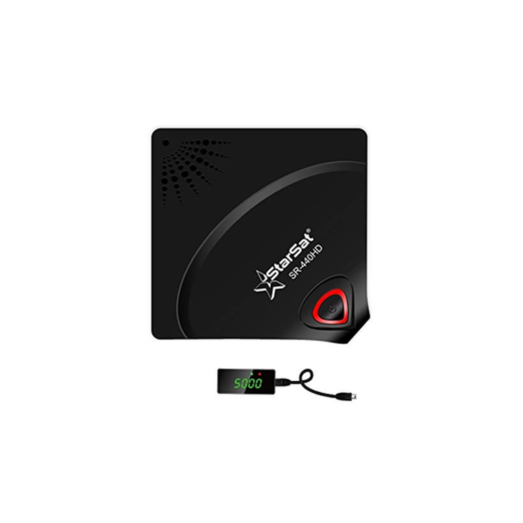 STARSAT SR-440HD Mini Satellite Receiver – Full HD 1080p (Black)
